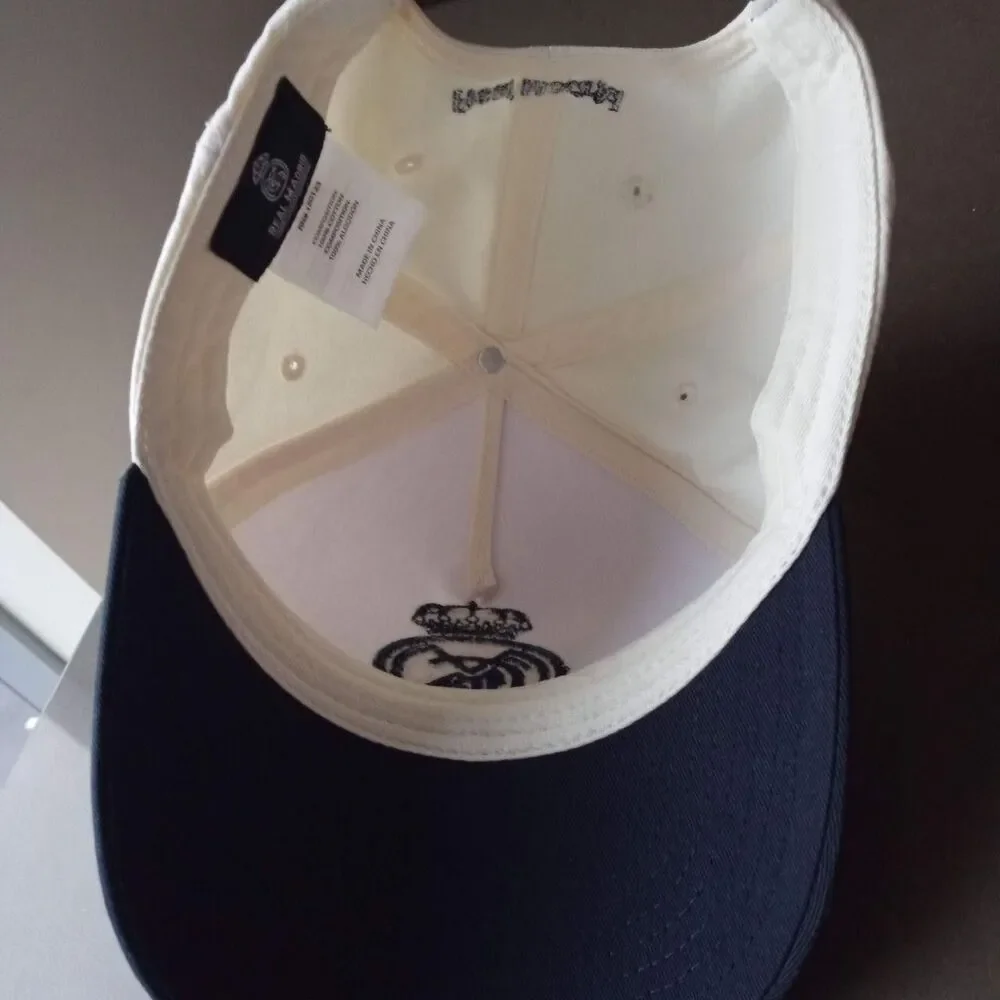 Real Madrid White & Navy Snapback Cap Hat